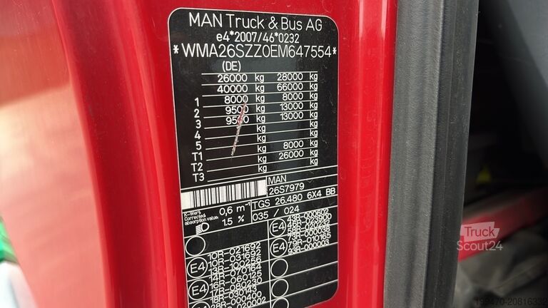 Camion scarrabile MAN TGS 26.480 Meiller