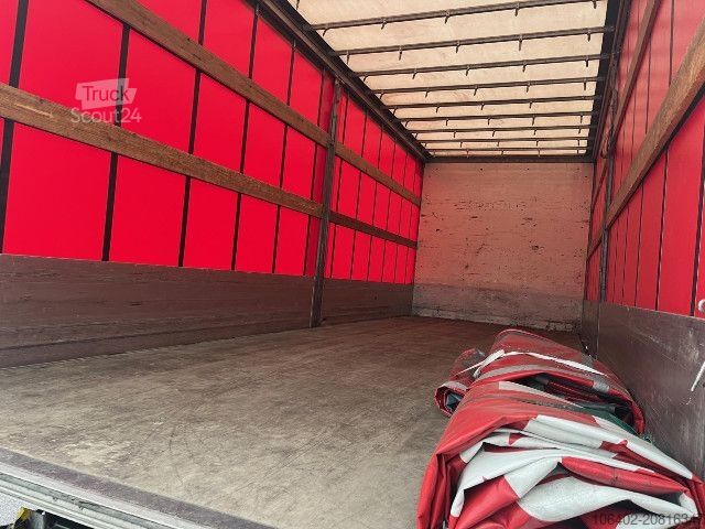 Flatbed truck with tarp MAN TGM 18.320 4x2 BL