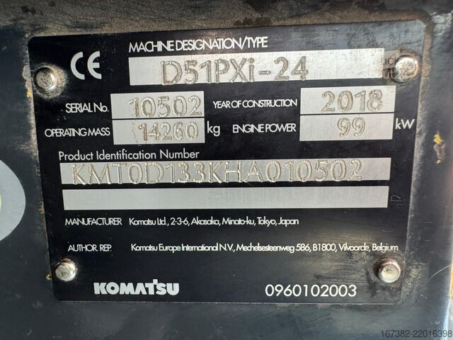 Niveladora Komatsu D51PXi-24 | TOPCON