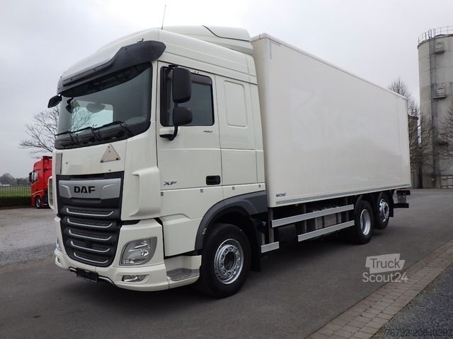 Box truck DAF XF 480 FAN SpaceCab/Koffer/LBW/Ret./AHK/Lenkachs