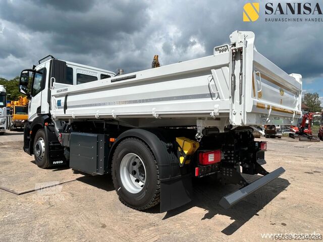 Camion-benne tricar IVECO S-Way 400/Meiler/CNG/Erdgas/Blatt-Luft/AHK