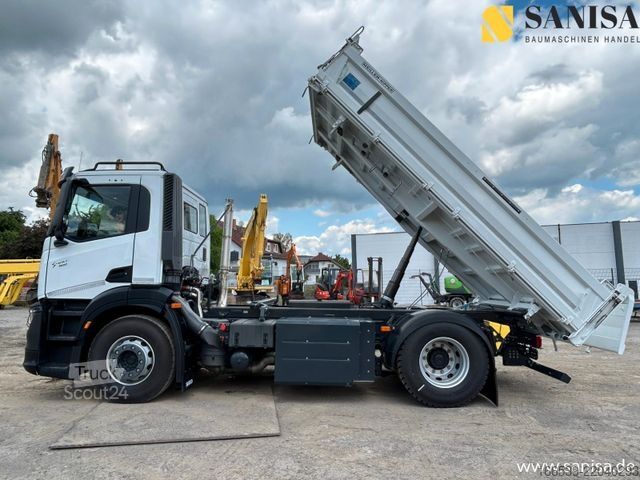 Camion-benne tricar IVECO S-Way 400/Meiler/CNG/Erdgas/Blatt-Luft/AHK