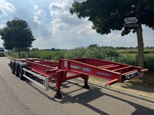 Containertransport Asca Chassis 20FT Tank lowbed / ADR / SAF Disc