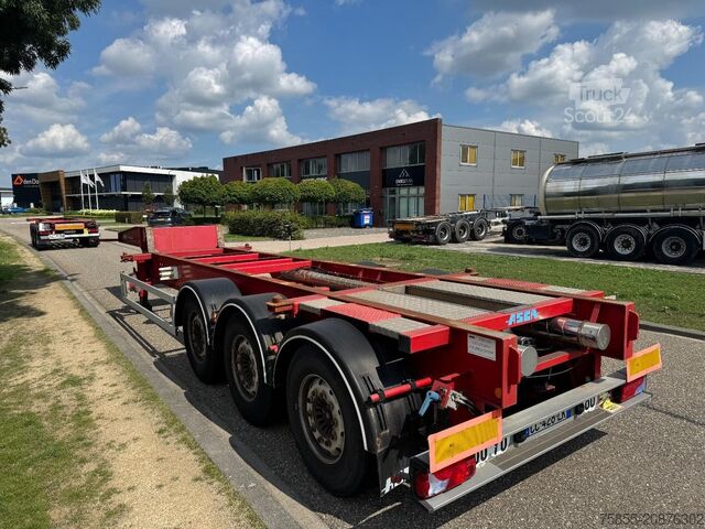 Containertransport Asca Chassis 20FT Tank lowbed / ADR / SAF Disc