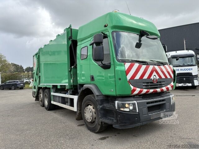 Camion à ordures Renault premium 340DXI vuilniswagen vdk pusher20