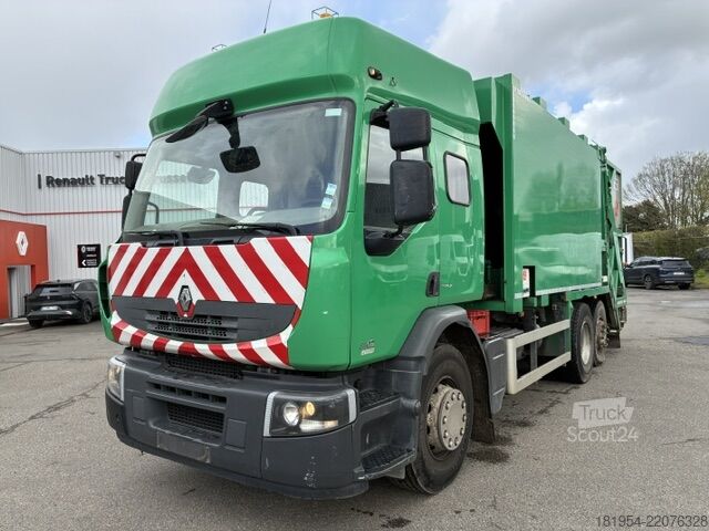 Camion à ordures Renault premium 340DXI vuilniswagen vdk pusher20