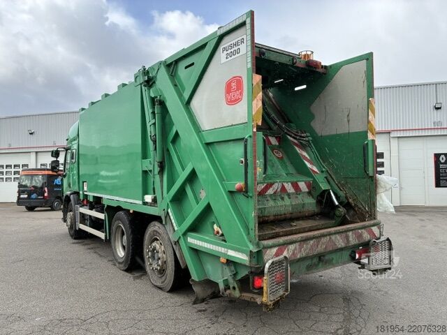 Camion à ordures Renault premium 340DXI vuilniswagen vdk pusher20