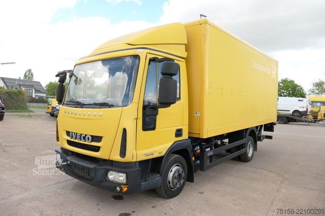 Кутиевиден ван iveco EuroCargo ML 75 E 16 P LBW LUFT AUTOMATIK EURO-5 Koffer-Innenlänge 5,5m