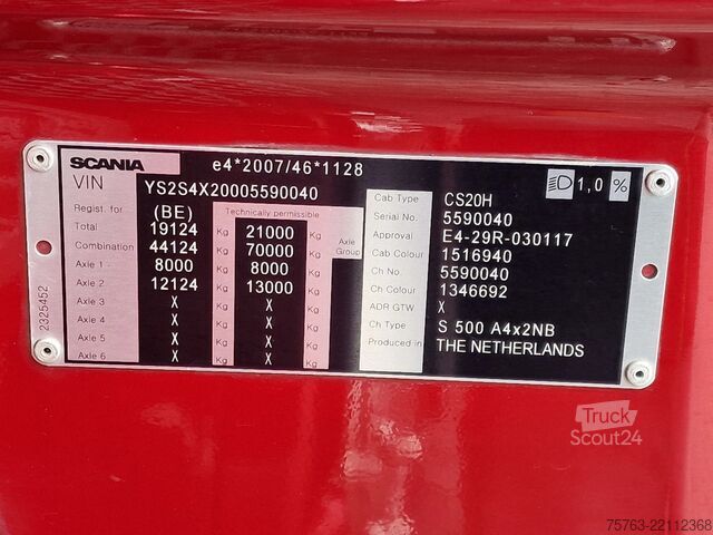 Стандарт-СЗМ Scania S500 NGS Highline 4x2 - Retarder - Full air - 2...