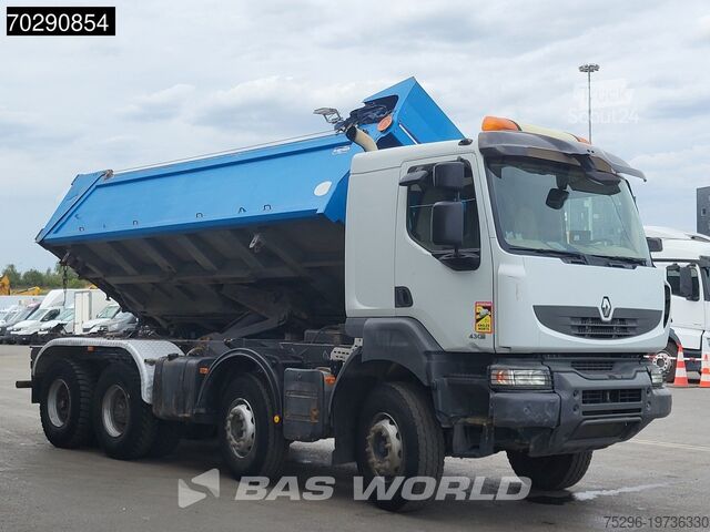 Benne à 3 côtés Renault Kerax 430 8X4 15m3 Forez Bennes Tipper 3-sides ...