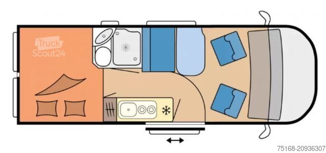 Lakóautó HOBBY Vantana De Luxe K60 FT Markise / Panoramadach