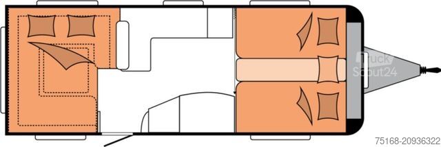 Lakókocsi HOBBY Prestige 620 CL Modell 2025 / 2200 Kg Achse