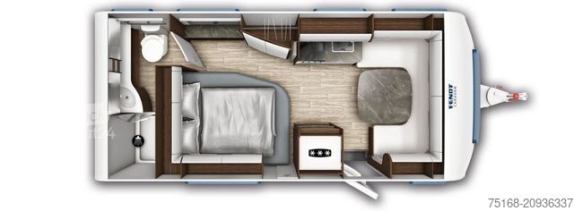 Rulotă FENDT Diamant 560 DW Modell 2025/ 1900 kg / Avila