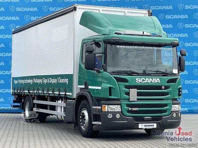 Valníkový nákladní automobil s plachtou Scania P 320 DB4x2MNB RETARDER FULL AIR 2T TAIL LIFT ACC