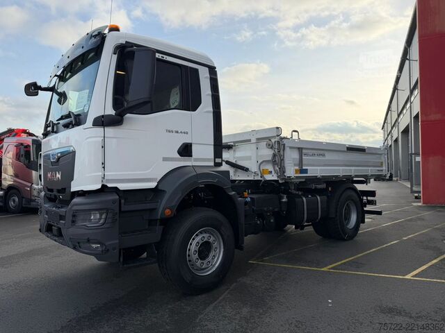 Benne à 3 côtés MAN TGS 18.440 4x2 BL MEILLER Krankipper Palfinger