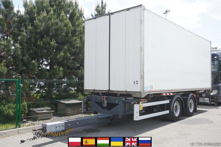 Remorque porte-conteneurs à accès direct Fruehauf passthrough box trailer 18 EPAL / 2021 /