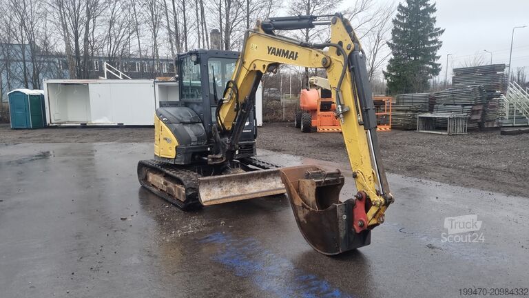 Minigraafmachine < 7t Yanmar VIO 57-6A with 3 excavator buckets