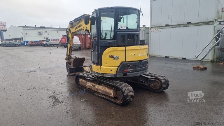 Minigraafmachine < 7t Yanmar VIO 57-6A with 3 excavator buckets