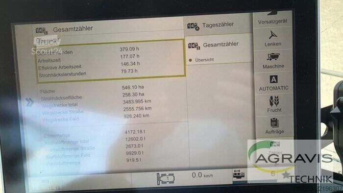 Kombains Claas TRION 740 TERRA TRAC