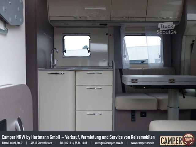 Camping-car semi-intégré ETRUSCO T 7400 QBC Mod 2025, TV, Hubbett, Markise