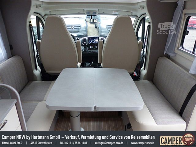 Camping-car semi-intégré ETRUSCO T 7400 QBC Mod 2025, TV, Hubbett, Markise