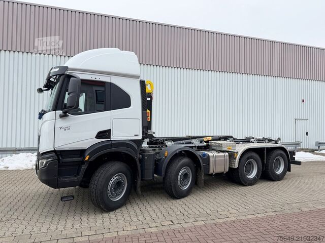 Camion benne à bras amovible Iveco-Magirus T-Way AT410T51/58 8x4 T-Way AT410T51/58 8x4, Retarder, 4x VORHANDEN!