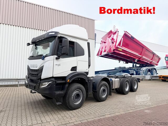 Camion-benne tricar Iveco-Magirus T-Way AT410T51/58 8x4 T-Way AT410T51/58 8x4, Retarder, Bordmatik, 4x VORHANDEN!
