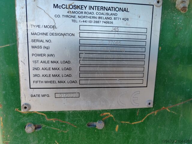 Brecher McCloskey J45 Jaw