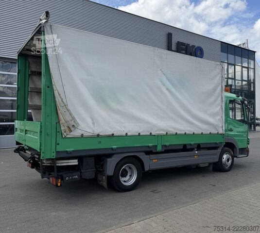 Ponyvával szerelt furgon mercedes-benz MB Atego 816 Plane/Spriegel mit Ladebordwand, Rü