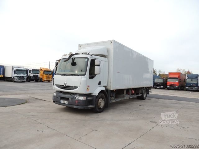 LKW mit Kofferaufbau RENAULT 380DXI Midlum Koffer + LBW (manual)