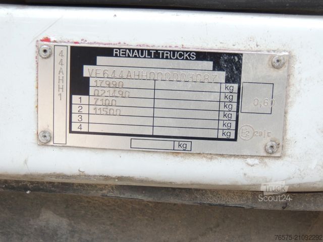 LKW mit Kofferaufbau RENAULT 380DXI Midlum Koffer + LBW (manual)