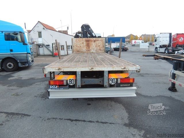 Truck mounted crane RENAULT 270dci Lander Plateau + Kran Hiab 140