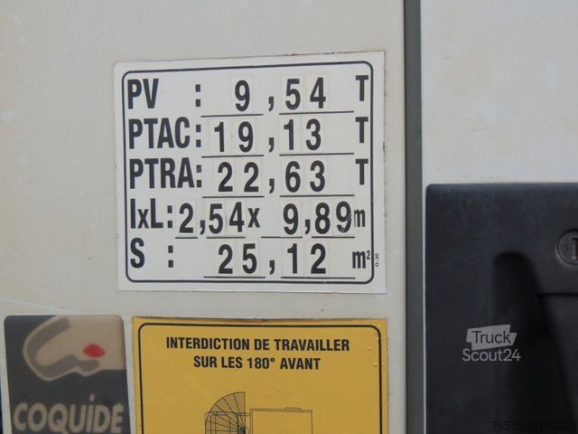 Truck mounted crane RENAULT 270dci Lander Plateau + Kran Hiab 140