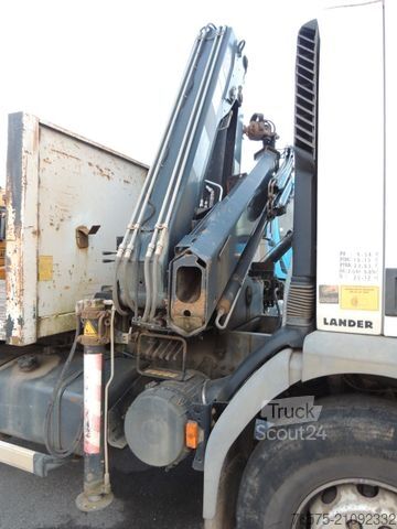 Truck mounted crane RENAULT 270dci Lander Plateau + Kran Hiab 140