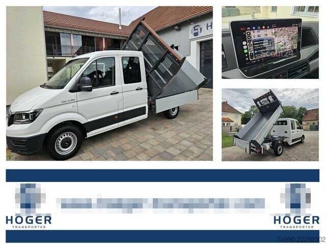Dodávka MAN TGE 3.180 Doka L3 3-Seiten-Kipper Kamera AHK