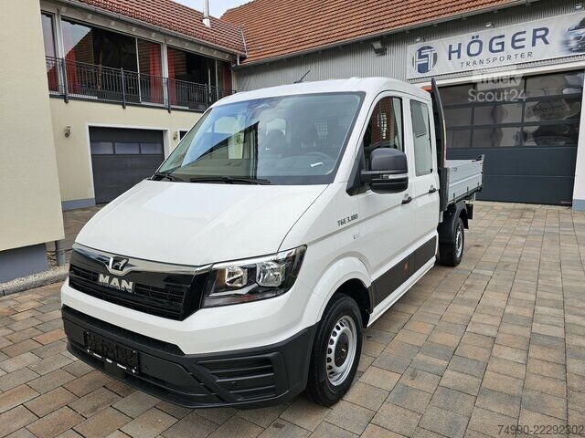 Dodávka MAN TGE 3.180 Doka L3 3-Seiten-Kipper Kamera AHK