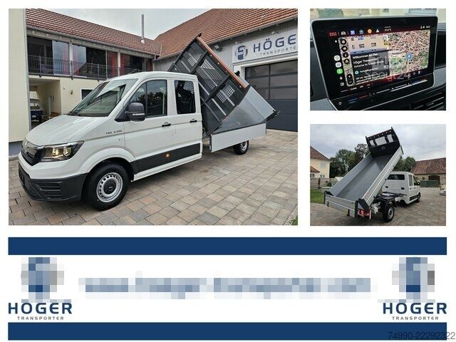 Dodávka MAN TGE 3.180 Doka L4 Dreiseitenkipper Kamera AHK