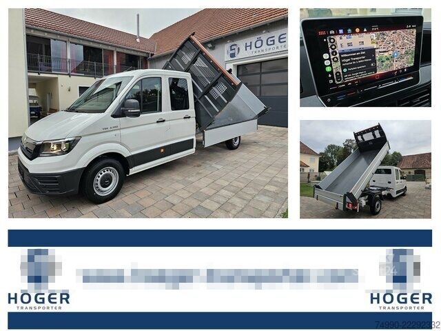 Dodávka MAN TGE 3.180 Doka L4 Dreiseitenkipper Kamera AHK