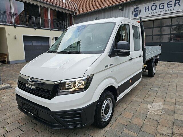Dodávka MAN TGE 3.180 Doka L4 Dreiseitenkipper Kamera AHK