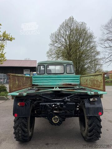 Avfallsbil Mercedes-Benz Unimog 403, Pritsche, Kipper, 72 PS, voll funkt...