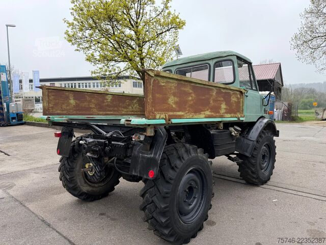 Avfallsbil Mercedes-Benz Unimog 403, Pritsche, Kipper, 72 PS, voll funkt...