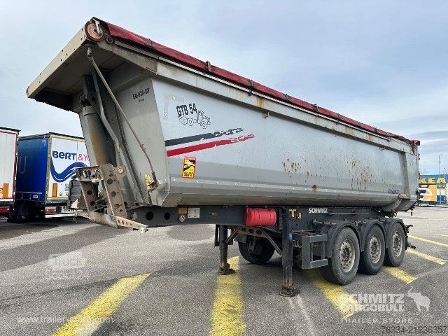 Semi-remorque benne Schmitz Cargobull Semitrailer Tipper Steel half pipe body 30m³