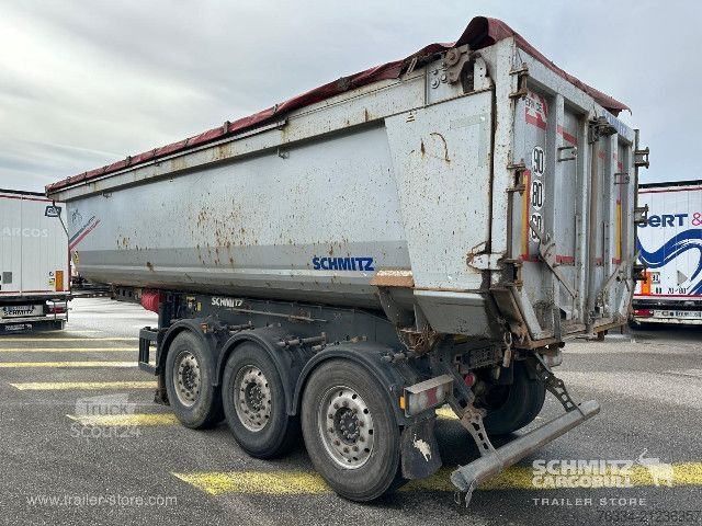 Semi-remorque benne Schmitz Cargobull Semitrailer Tipper Steel half pipe body 30m³