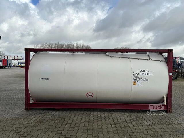 Conteneur-citerne CIMC tankcontainers 20FT ISO /  25.010L / 22K2 / L4BH / T12 / steam...