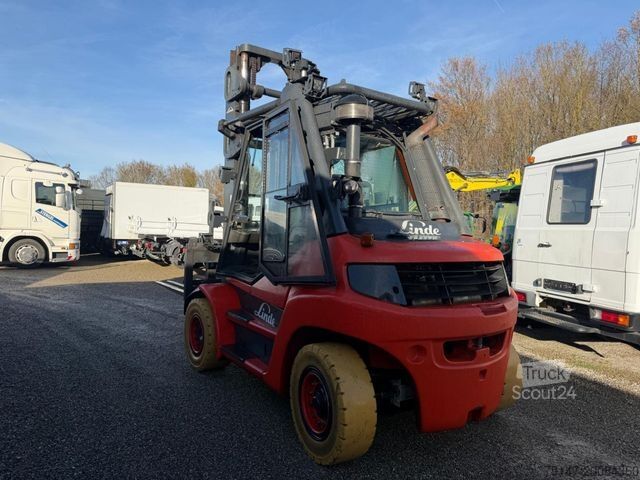 Челен мотокар LINDE H70D-01 Kabine 4 Gabelzinken