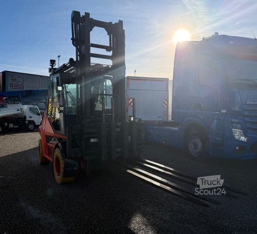 Челен мотокар LINDE H70D-01 Kabine 4 Gabelzinken