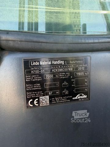 Челен мотокар LINDE H70D-01 Kabine 4 Gabelzinken