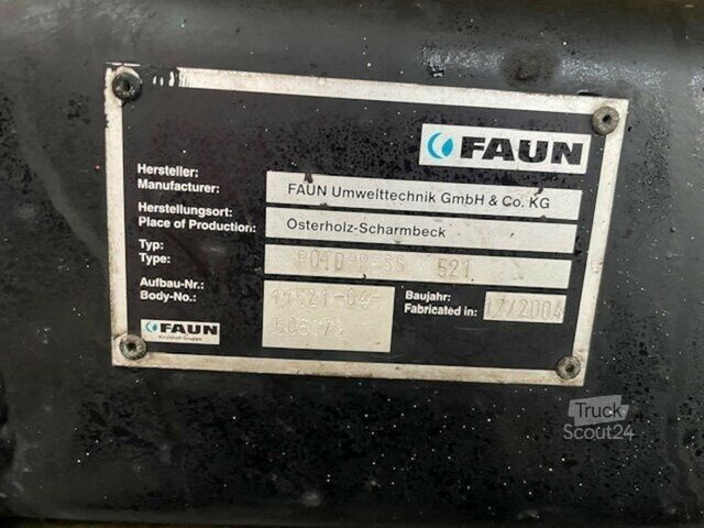 Camion à ordures Mercedes-Benz 2633 6x2 Econic Faun RotoPress/Kombischüttung