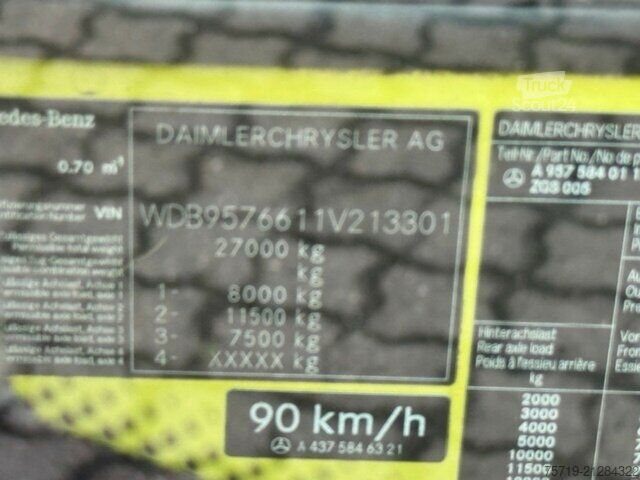 Camión de la basura Mercedes-Benz 2633 6x2 Econic Geesink Value PAK