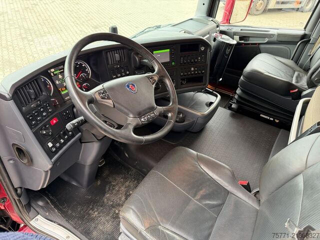 Priklopnik za platformo Scania R580 8x2 EURO6 SKRZYNIA Z HDS HIAB 422E-6 HOPRP